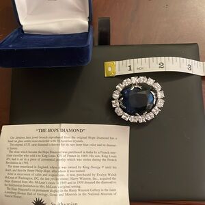 Smithsonian Faux Hope Diamond brooch
